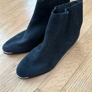 Ted Baker Black Suede Ankle Booties